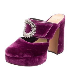 Alexander Birman velvet shoes